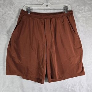 Lululemon Pace Breaker Shorts Size Mens Large 8.5” Running Gym Rust Orange Lined
